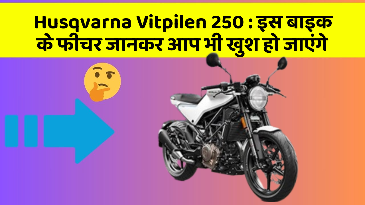 Husqvarna Vitpilen 250: इस बाइक के फीचर जानकर आप भी खुश हो जाएंगे